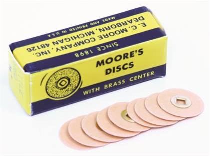1/2"CUTTLE MEDIUM BRASS CENTER DISCS 50/PKG product image