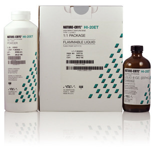 Nature-Cryl Denture Resin HI-20ET Heat Cure COE Light Fibered Ea product image