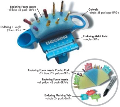 EndoRing e-Foam Inserts, Refill Pack, Blue, 48/Pk, ERFB product image