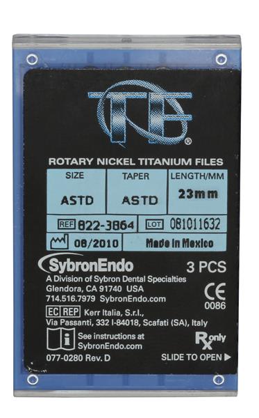 TF Twisted Files Rotary File 23 mm Nickel Titanium 3/Bx thumbnail 13