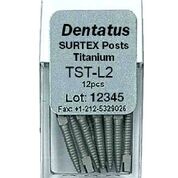 Surtex Posts Titanium 1.2 mm Parallel Sided & Tapered End 12/Bx thumbnail 8
