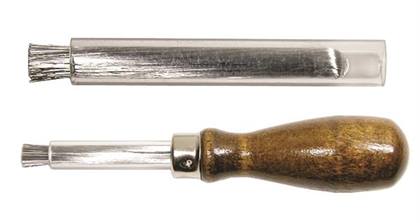 Bur Cleaning Brush Stainless Steel Bristles With Wood Handle Ea product image