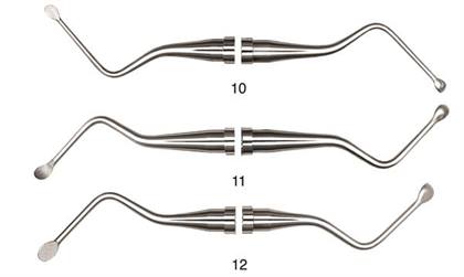Surgical Curette, Miller, Double-End, # 522 Hexagon Handle, # 10, 1/Pk, CM10 thumbnail 16
