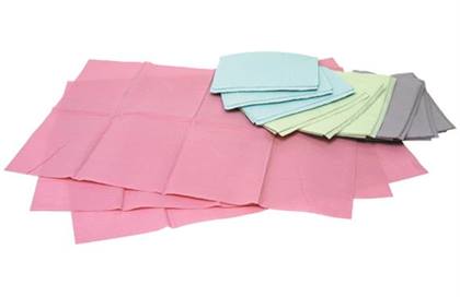 Professional Regular Bibs, 3-Ply, 13" x 19", Blue, 500/Pk, WTXBL thumbnail 11