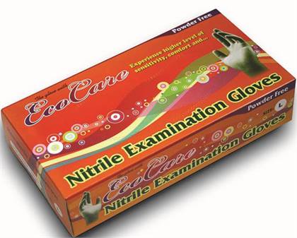 -ECOCARE GREEN XS NITRILE PF GLOVES (100) product image