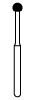 NTI Diamond Burs, FG, Long Round, # 801L, 2.3 mm, Coarse, Green, 5/Pk, C801L-023 thumbnail 12