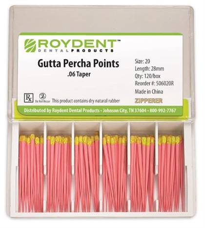 Machine Rolled Gutta Percha Points Size 30 Blue 120/Bx thumbnail 4