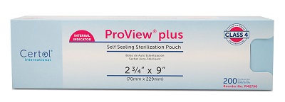 Proview Sterilization Pouch 2.75 in x 9 in 200/Bx thumbnail 9