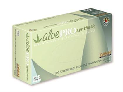 Aloepro SM/MED Synthetic PF Txt Green Gloves (100) product image