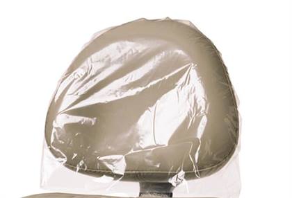 Plastic Headrest Covers, 11" x 9.5", Clear, 250/Pk, 3511 thumbnail 15