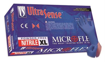 MICROFLEX UltraSense Nitrile Exam Gloves Large Blue Non-Sterile 100/Bx thumbnail 12