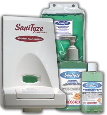 -SaniTyze Antimicrobial Gel w/ Aloe 18oz Pump thumbnail 3