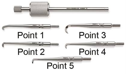 Crown Remover, Morrell, Set with 2 Points, 1/Pk, 1003151 thumbnail 12