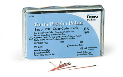 #30 Blue .02 Taper Dentsply Maillefer Gutta Percha Points 30mm 6 Vials of 20 Pack of 120 thumbnail 3