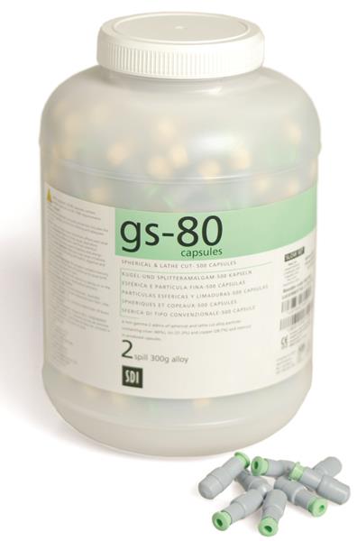GS-80 Dispersed Phase Amalgam Capsules, 1 Spill, Fast Set, 400 mg, 50/Pk thumbnail 14