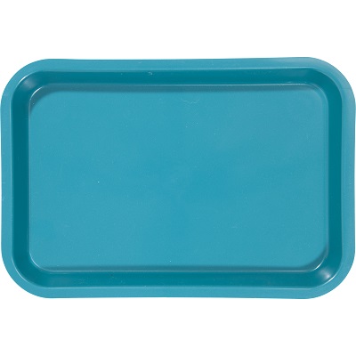 Mini Flat Set-Up Trays, Plastic, Teal, 1/Pk, 20Z101J thumbnail 10