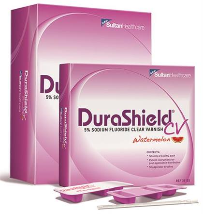 DuraShield CV Fluoride Varnish Bulk Pack 5% NaF 0.4 mL Watermelon Clear 200/Bx thumbnail 3