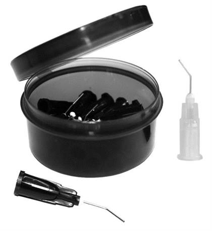 Pre-Bent Applicator Tips, 22 Ga, Black, 100/Pk, 315322 thumbnail 13