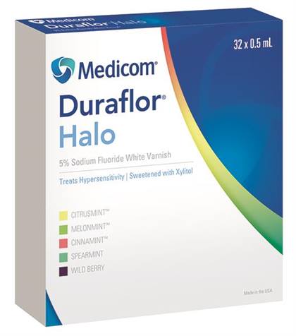Duraflor Halo Fluoride Vrnsh Bulk Pack Unit Dose 5% NaF 0.5 mL Wild Berry 250/Ca thumbnail 9