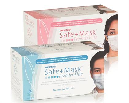 SafeMask Premier Elite Procedure Earloop, ASTM Level 3, Blue, 50/Box thumbnail 17