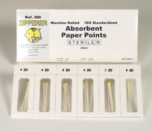 Fine Red .02 Taper Roydent Absorbent Paper Points Cell Pack of 180 thumbnail 7