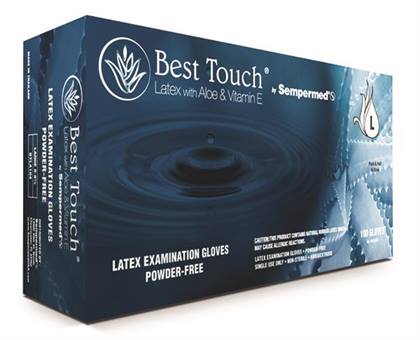 -Best Touch MED Latex PF w/Aloe + Vit E Gloves (100 product image