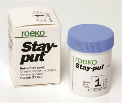 Roeko Stay-put Retraction Cord, Non-Impregnated, Thick, 1/Pk, 521003 thumbnail 13