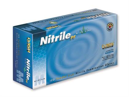 Nitrile PF Aloe SM Txt Green Gloves (100) product image