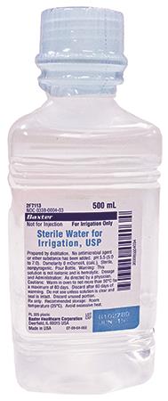 STERILE WATER FOR IRRIGATION 500ML BTL product image