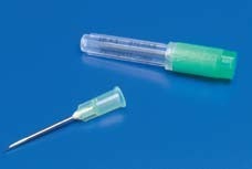 1" 20GA A-Bevel Hypo Needle Plastic Hub Pink (100) product image