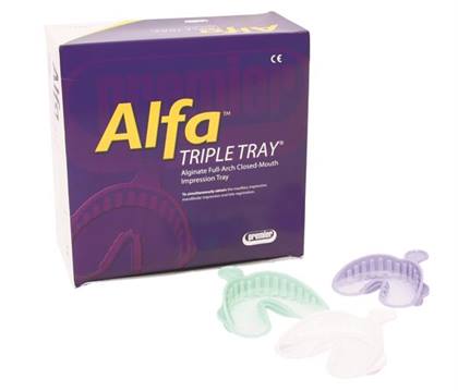 Alfa Triple Tray Bite Trays Double Arch Large 24/Bx thumbnail 9