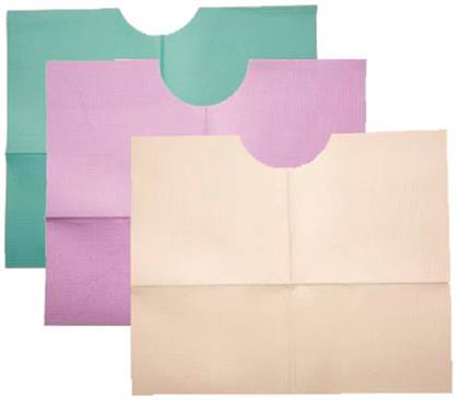 Contour Neck Blue Bib 17X18 3-Ply Poly (500) product image