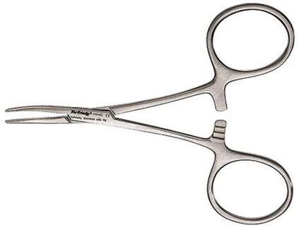 Scissors Hemostat 4 in Hartmann Curved Stainless Steel Ea thumbnail 7