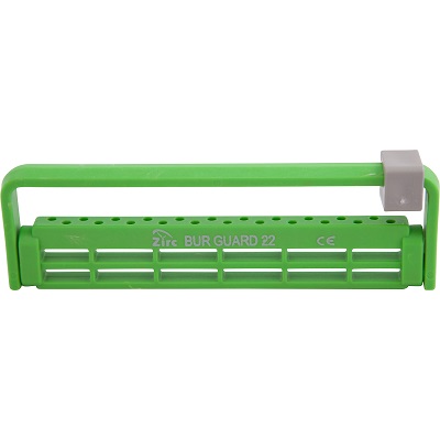 Steri-Bur Guard Bur Block Antimicrobial Microban 22 Hole Neon Grn Dtchbl Lid Ea product image