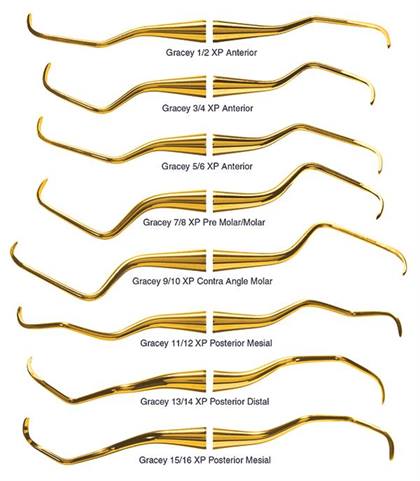 Standard Gracey Curette, XP, # 5-6, Anterior, EagleLite Handle, Resin, 3/8", Yellow, 1/Pk, AEG5-6XPX thumbnail 12