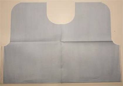 Endo Bib W/ Cutout 29X21 Blue (100) product image