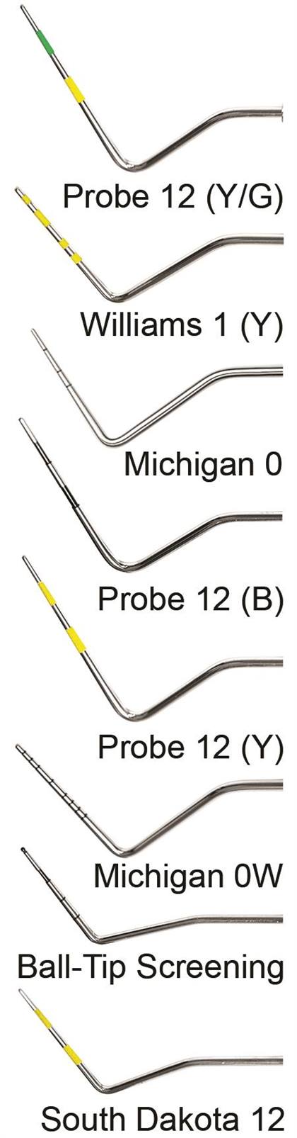 Periodontal Probe, Single-Ended, # 12 South Dakota, Standard, 7/32", Yellow, 1/Pk, AEPSD12Y thumbnail 13