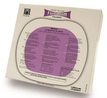 Hygenic Framed Non-Latex Flexi Dam, 3.91" x 4.12", Medium, Purple, 20/Pk, H00750 thumbnail 14