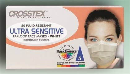 Ultra Sensitive Earloop Masks, ASTM Level 3, White, 50/Pk, GCFCXS thumbnail 17