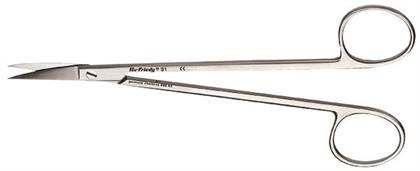 Kelly Scissors, Standard Series, Curved Pointed, 1 Serrated Blade, 6-1/4", # 1, 1/Pk, S1 thumbnail 11