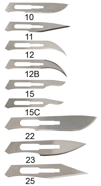 Carbon Steel Surgeon Blades, Sterile, # 15, 100/Pk, 4-115 thumbnail 15