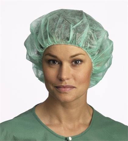 Blue Annie Bouffant Cap Large Latex-Free Non-Fluid Resistant Box of 150 product image