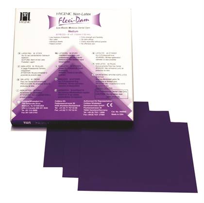 Hygenic Non-Latex Flexi Dams, 6" x 6", Medium, Purple, 30/Pk, H09945 thumbnail 14