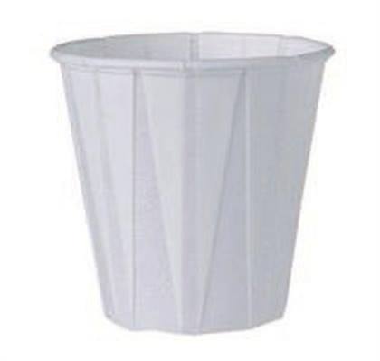 PLEATED WATER CUP 3.5OZ 100/PKG product image