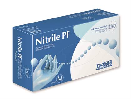 --Pearlescent LRG Nitrile PF Txt Blue Gloves (100) product image