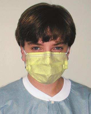 Procedural Earloop Face Masks, ASTM Level 2, Yellow, 50/Pk, GCPYE thumbnail 16