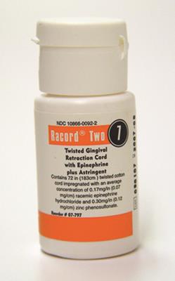 Racord II Twisted Retraction Cord, with Epinephrine & Zinc, Size 00, # 7, Ultra Thin, 1/Pk thumbnail 10