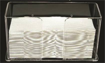 C-Fold Towel Holder, Acrylic, 11 7/8" x 5 3/4" x 4 1/4", Clear, 1/Pk, 1206 thumbnail 8