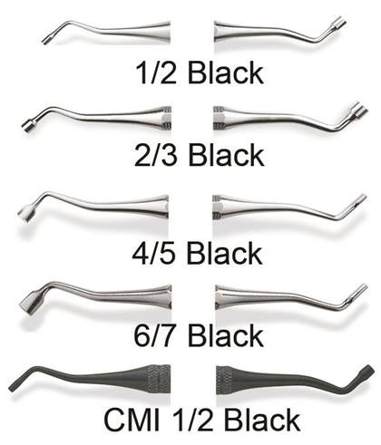 Plugger, Smooth, Double-End, Octagonal Handle, # 1/2, Black, 1/Pk, 1003816 thumbnail 8