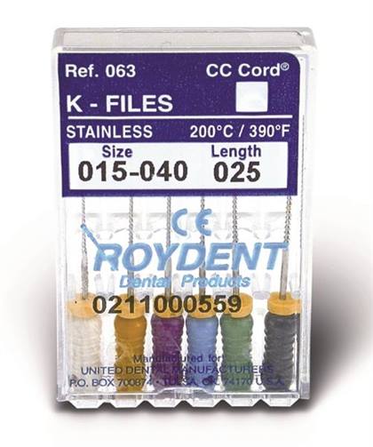 Hand K-File 31 mm Size 50 German Stainless Steel 0.02 6/Bx thumbnail 5